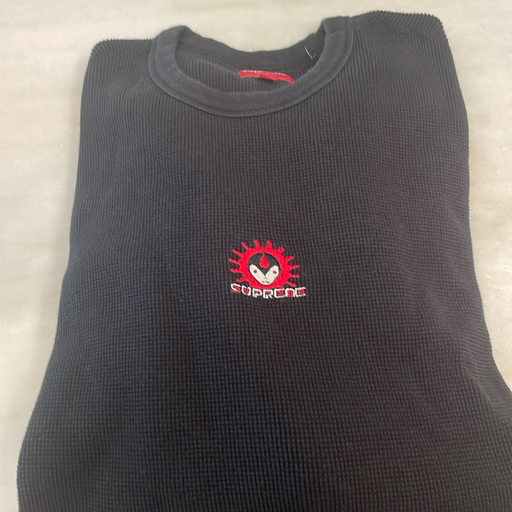 Supreme Vampire Waffle Knit Long Sleeve Shirt Size Large